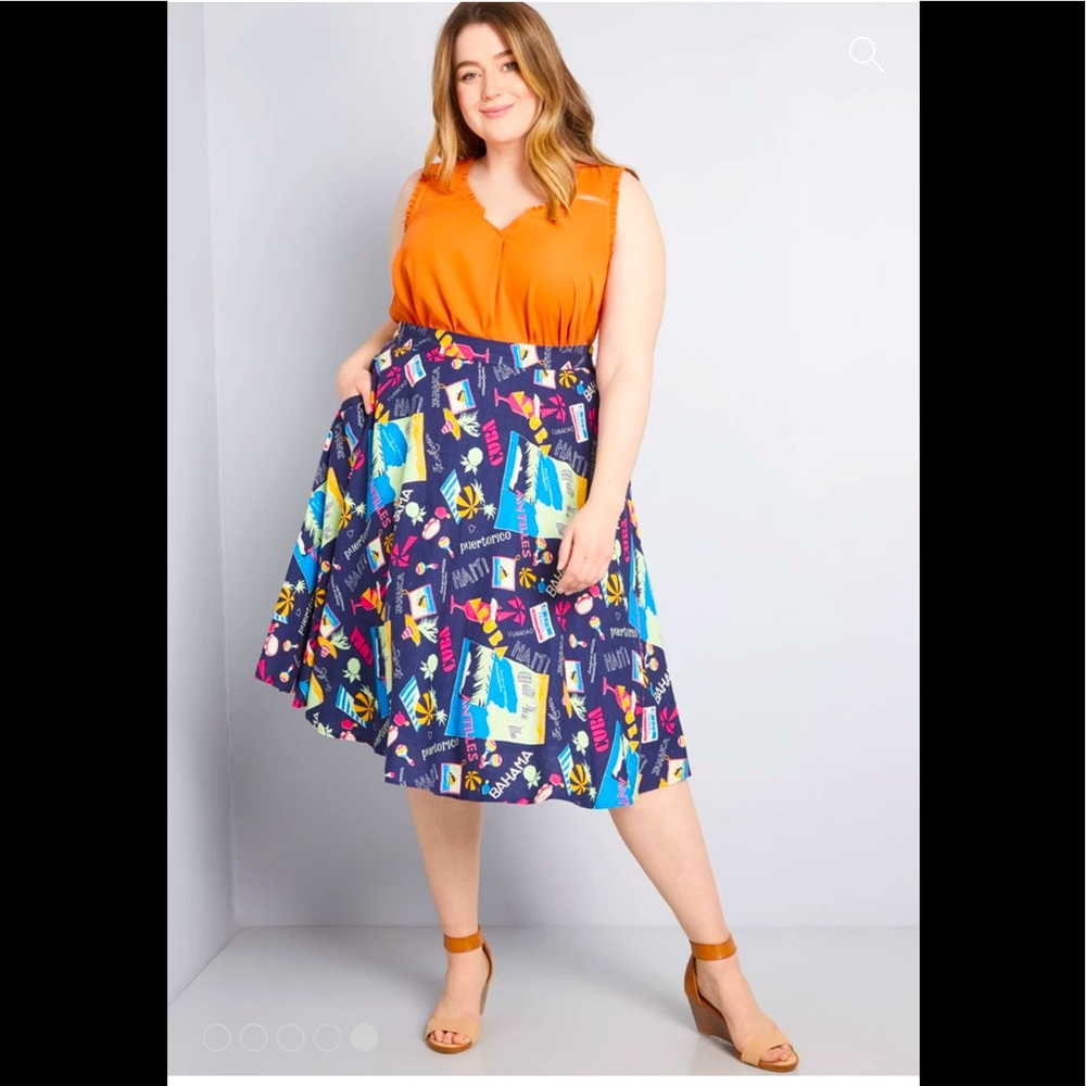 ModCloth Vacation 🏖 Navy Skirt